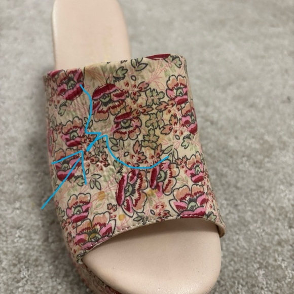 Anthropologie Matisse Terry Floral Platform Sandals Size 6 - Picture 11 of 11